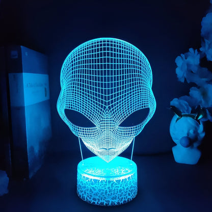 Lampe 3D Alien