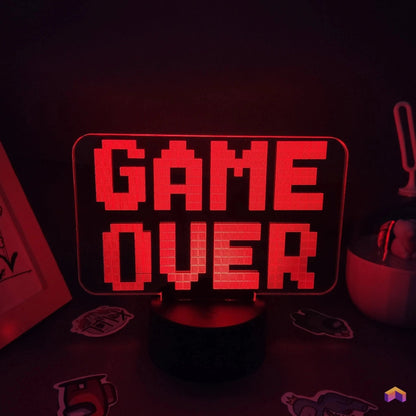 Lampe 3D Game Over