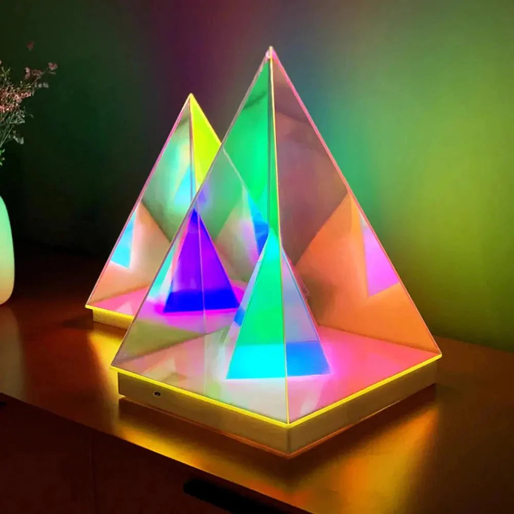 Lampe LED Pyramide/Cube RGB