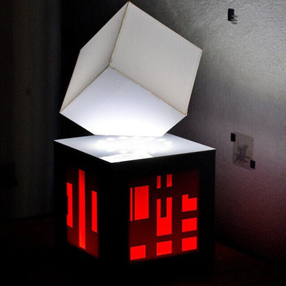 Lampe Lévitation Cube enceinte intégrée