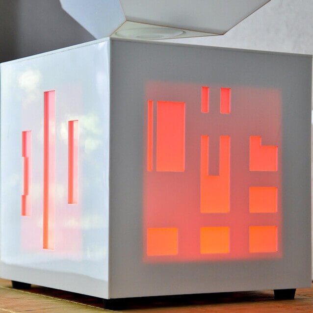 Lampe Lévitation Cube enceinte intégrée