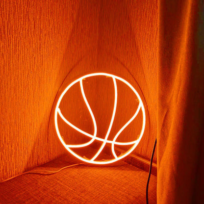 Neon led ballon basket