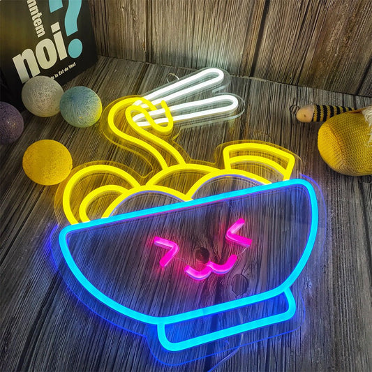 Neon led plat de nouilles