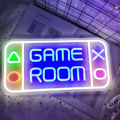 Panneau LED néon Game Room