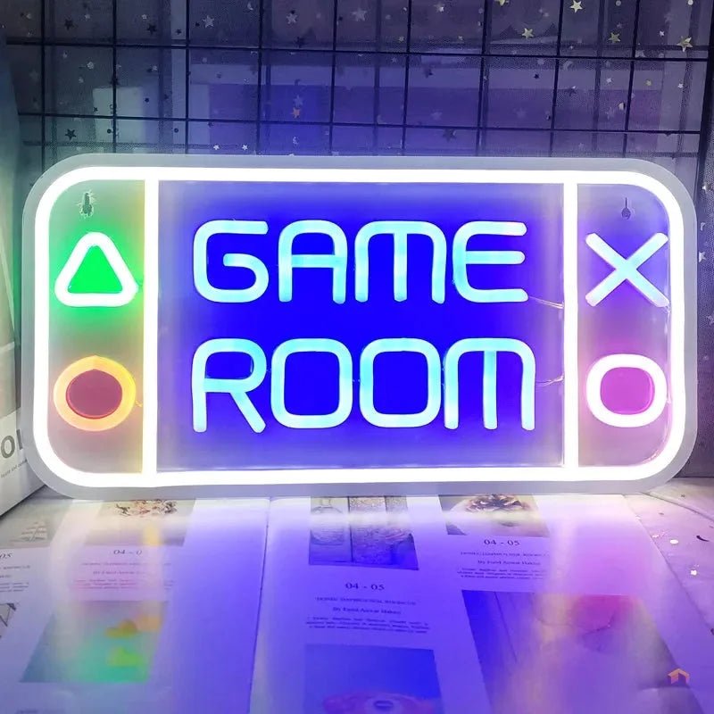 Panneau LED néon Game Room