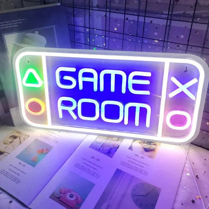 Panneau LED néon Game Room