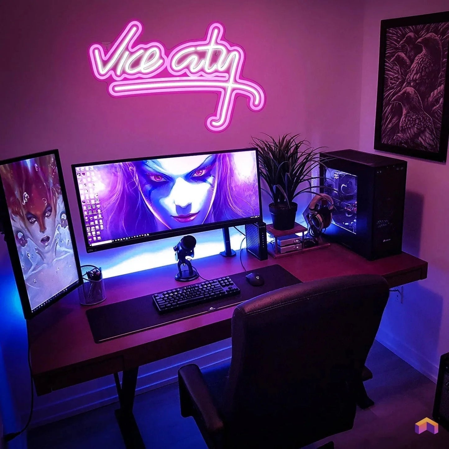 Panneau LED néon Vice City