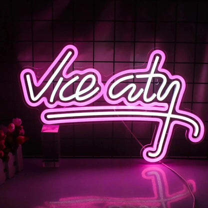 Panneau LED néon Vice City