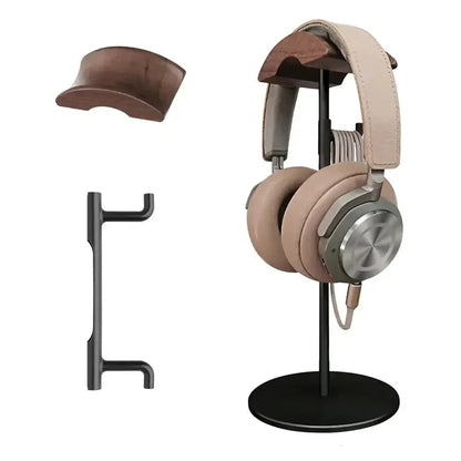 Support Casque en Bois