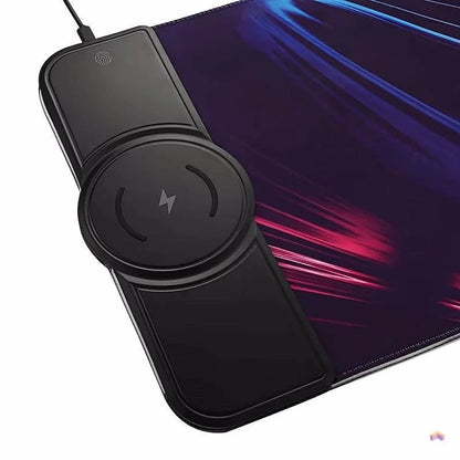 Tapis de Souris RGB XXL + Chargeur sans fil