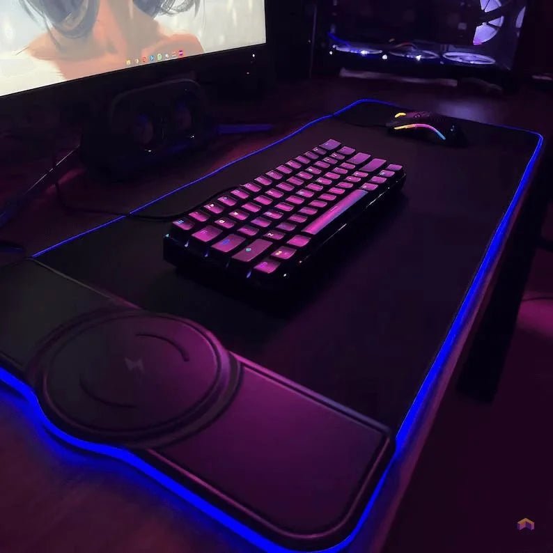 Tapis de Souris RGB XXL + Chargeur sans fil