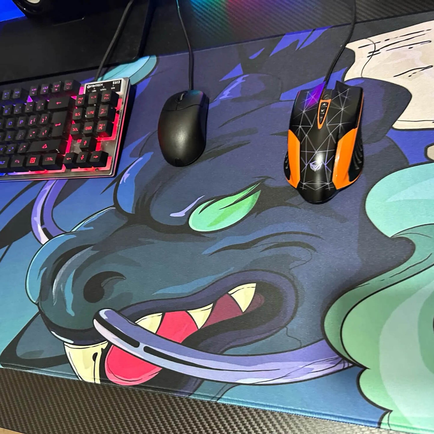 Tapis de souris XXL Dragon Noir