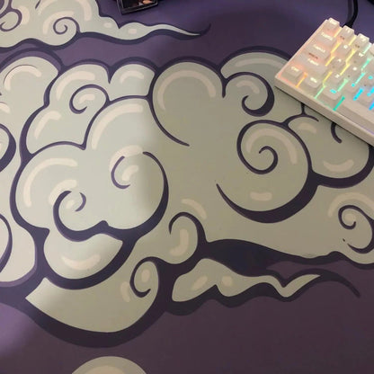 Tapis de souris XXL Nuage Violet