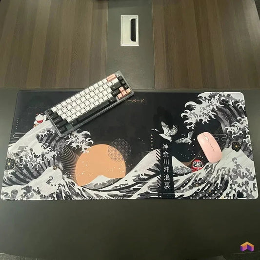 Tapis de souris XXL Vague Japon